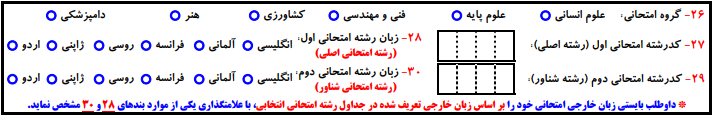 فرم پیش نویس ثبت نام ارشد ۱۴۰۴