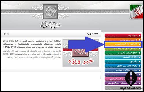  نحوه اعلام نتایج کارشناسی ناپیوسته