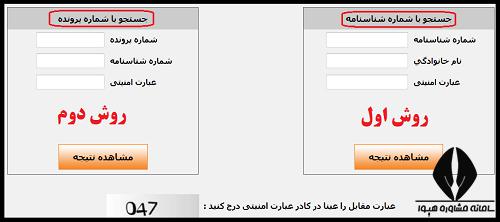 نحوه اعلام اسامی قبول شدگان بر اساس سوابق تحصیلی