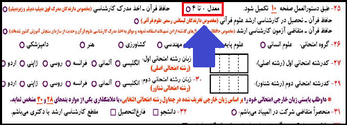 معدل 0 تا 4 ارشد