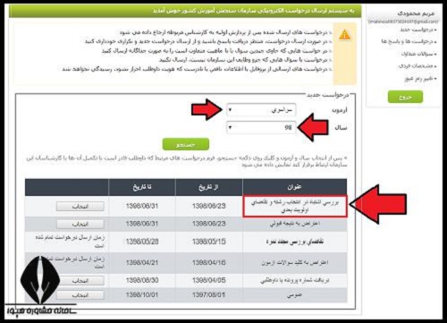 درخواست لغو محرومیت روزانه ۱۴۰۴