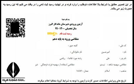 هزینه ثبت نام مانگار البرز