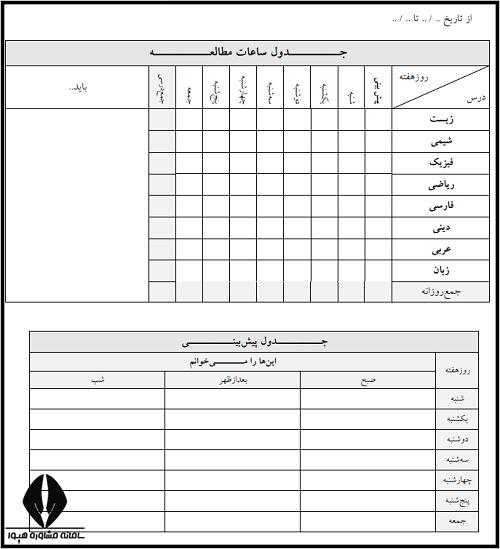 روش برنامه ریزی برای مدرسه