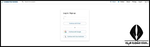 ورود به سایت Connected Papers