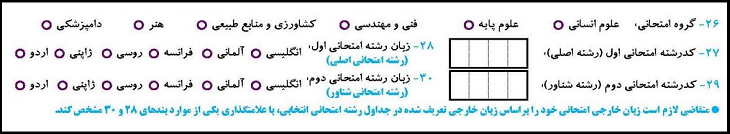 فرم پیش نویس ثبت نام کنکوز ارشد ۱۴۰۶